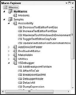 The Macro Explorer lets you edit, run, and delete macros.