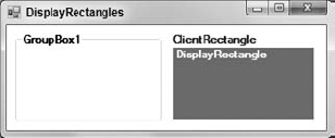 The DisplayRectangle property gives the area in which you should normally place items within a control