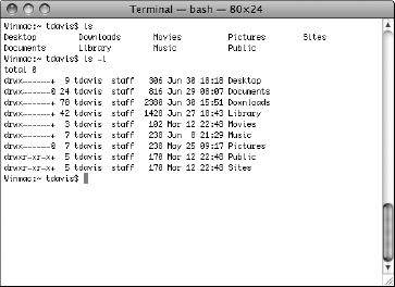 Terminal application