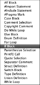 C macros menu