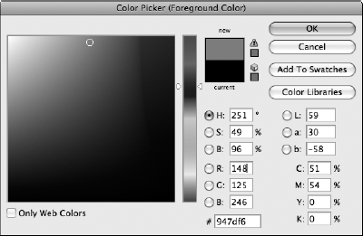 Color Picker dialog box