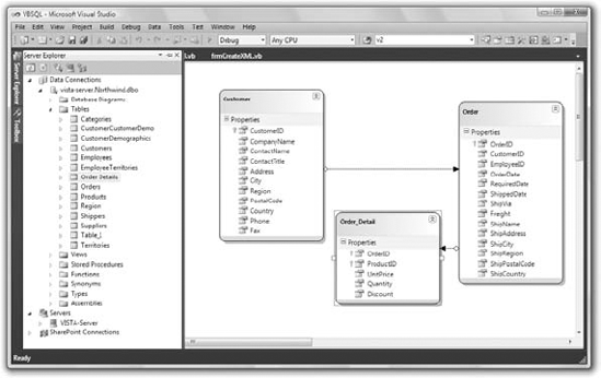 Designing a LINQ to SQL Classes class with visual tools