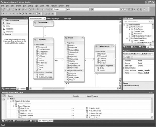 The EDM Designer in Visual Studio 2010