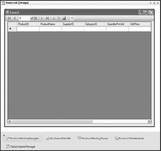 Binding a form to a DataTable