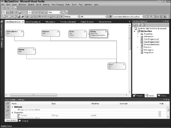 Create a class diagram for a project.