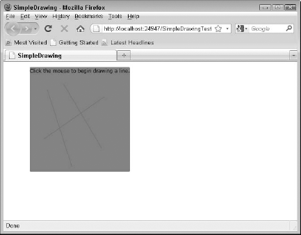 Creating a simple line drawing application with Silverlight.