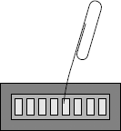 Use a straightened paper clip to flip tiny switches.