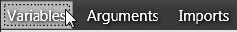 The variables tab