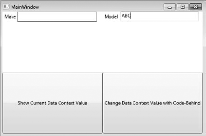 Simple Data Validation using the IDataErrorInfo interface.