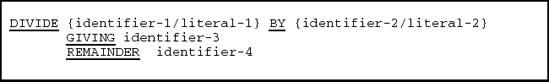 USING REMAINDER CLAUSE WITH DIVIDE STATEMENT