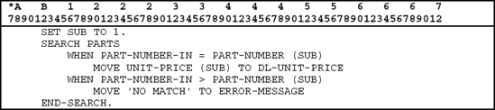 USING TWO WHEN CLAUSES FOR AN EARLY EXIT FROM A SEARCH