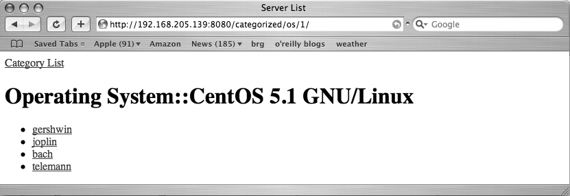 System management application CentOS category