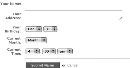 The result of our <fb:editor/> form example