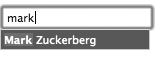 The result of our <fb:typeahead-input/> example