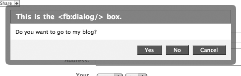 The dialog box