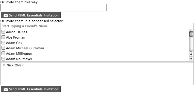 The result of our condensed <fb:multi-friend-selector/> example