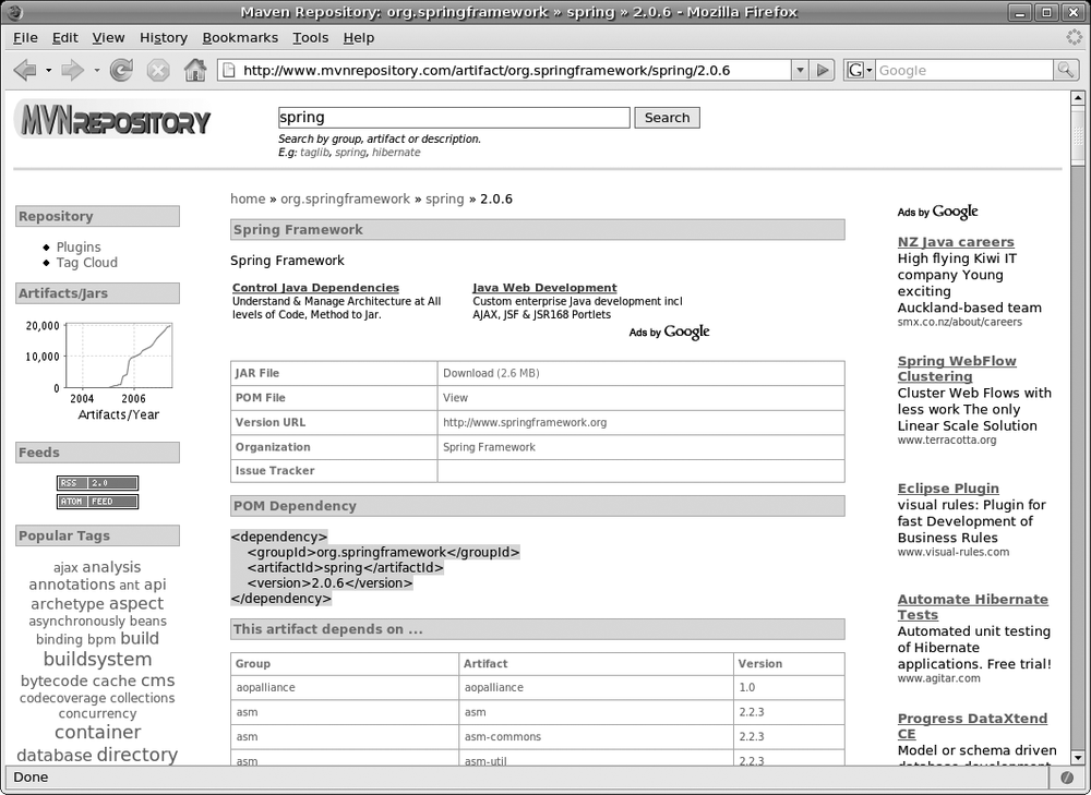 The MVN Repository web site