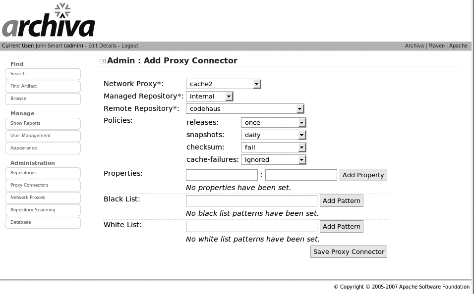 Adding a new proxy connector