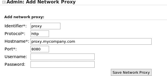 Managing repository proxies