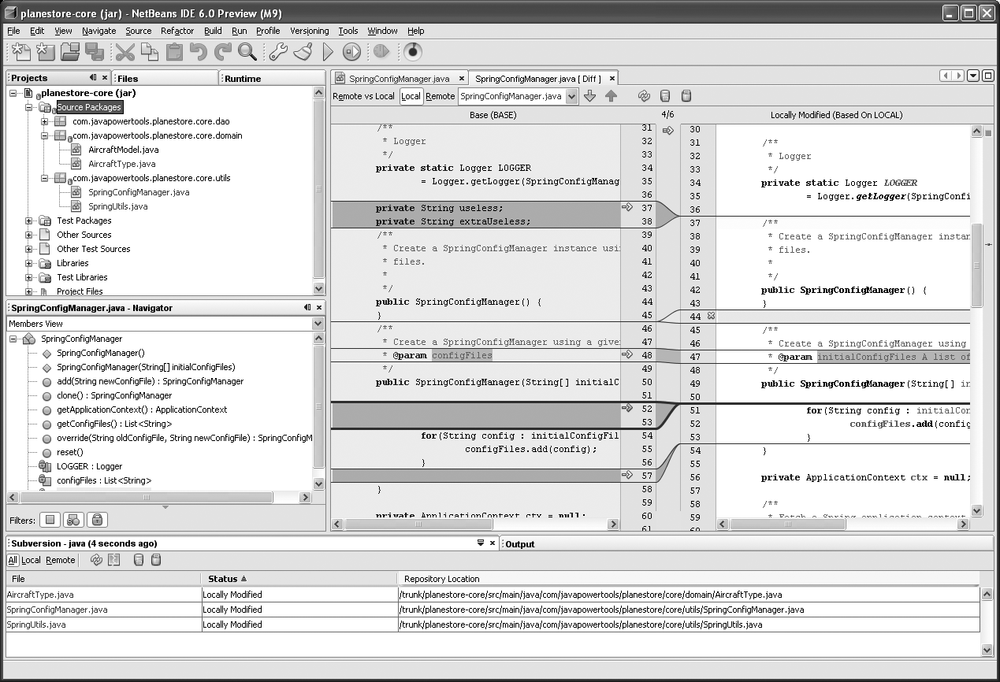 Seeing what files have been modified