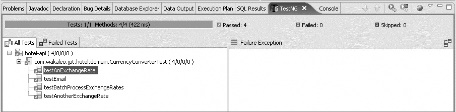 TestNG test results in Eclipse