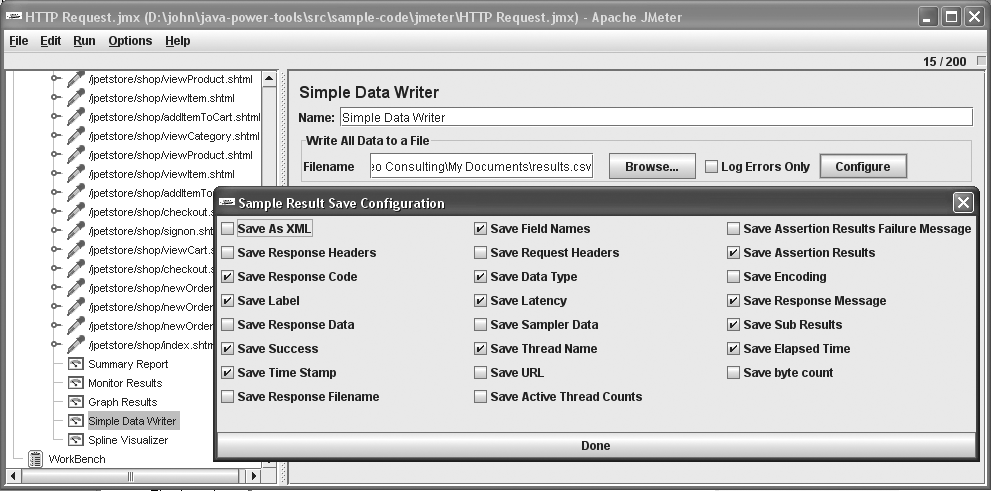 Configuring a Simple Data Writer