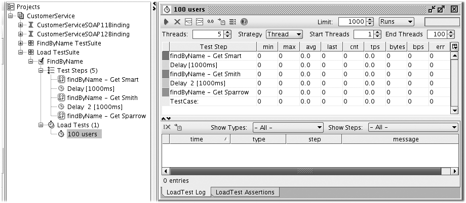 Configuring a load test