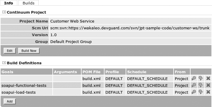 Continuous testing using SoapUI tests in an Ant file