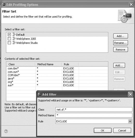 Refining results by applying a filter