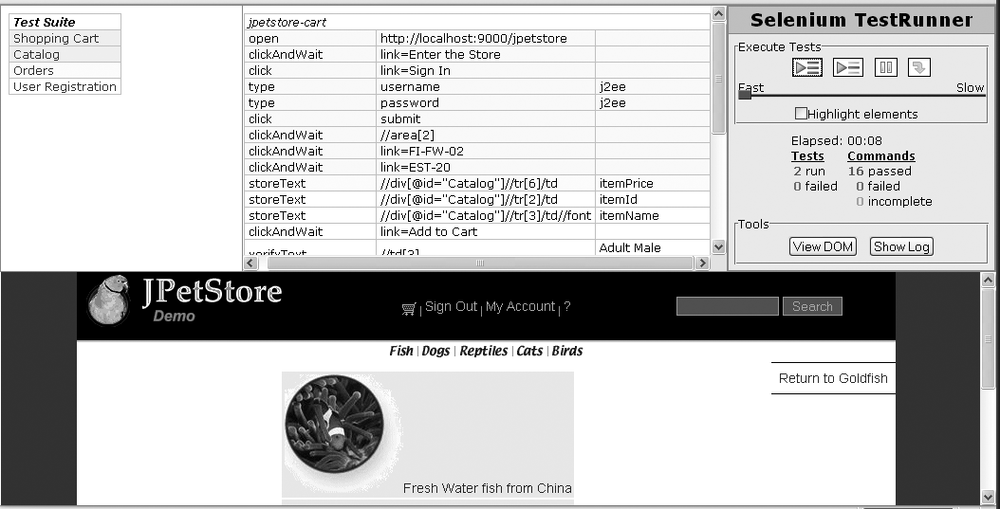 Loading a Test Suite