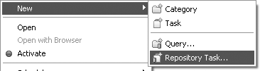 Adding a repository task
