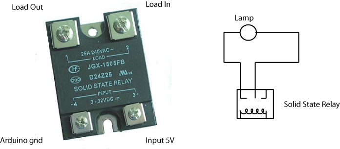 Using a solid-state relay with the Arduino controller