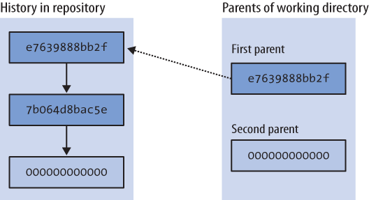 The working directory can have two parents