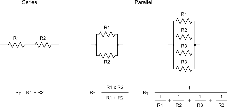 Series and parallel resistance