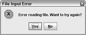 A confirm dialog box with Yes and No buttons.