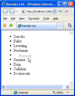 Reordering the items in a ReorderList control