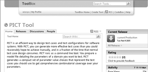 The Microsoft ToolBox.