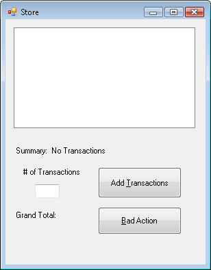 The user interface of the Store application