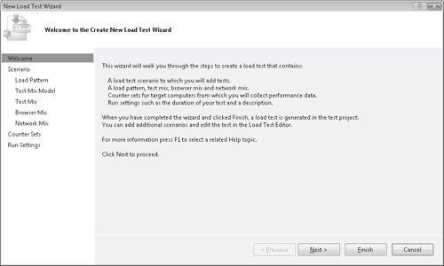 Visual Studio Load Test Wizard.