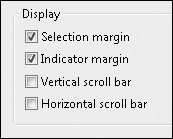 Tip 1.15: You can hide the vertical and horizontal scroll bars in the editor