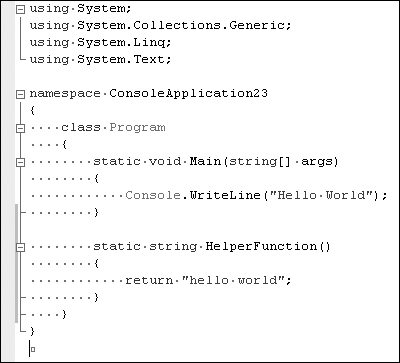 Tip 2.12: How to collapse and expand code