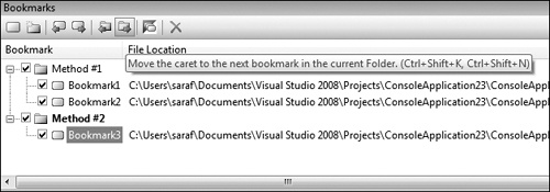 Tip 2.28: How to navigate among bookmark folders in the Bookmark window