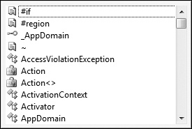 Tip 2.30: You can use Ctrl+J to invoke statement completion