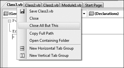 Tip 4.2: You can use Close All But This on files in the file tab channel