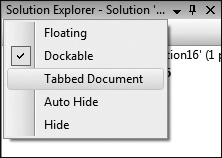 Tip 4.24: How to use Tabbed Document to maximize a tool window