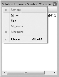 Tip 4.30: How to resize a tool window from the keyboard