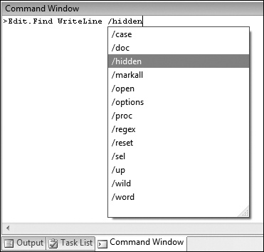 Tip 5.2: How to search from the Command Window