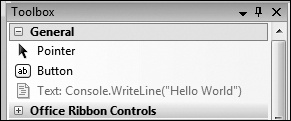 Tip 5.22: You can use Ctrl+C to copy controls in a Toolbox tab and then use Ctrl+V to paste the controls into another Toolbox tab