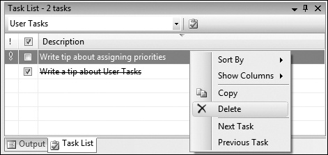 Tip 5.29: How to disable the prompt for deleting the Task List’s user tasks