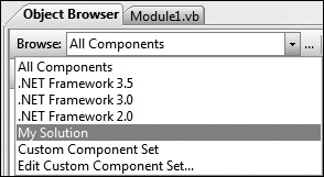 Tip 5.33: You can specify to show components in your solution only in the Object Browser